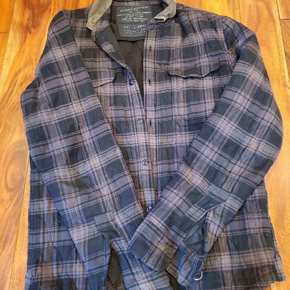 Allsaints Light Jacket.Quilted and corduro…